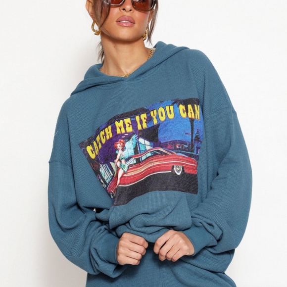 Boys Lie - Heart Racer Thermal Pullover Long Sleeve Hoodie - Medium / Large - Picture 1 of 16